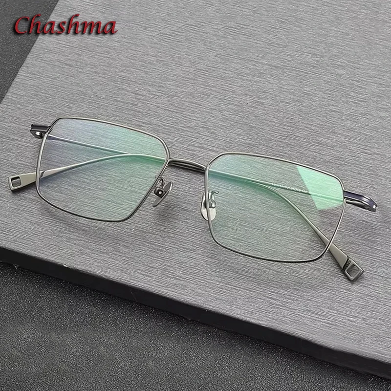 Chashma Men Optical Prescription Glasses Pure Titanium Eyewear For Wide Field Multifocal Progressive Digital Spectacles Lenses