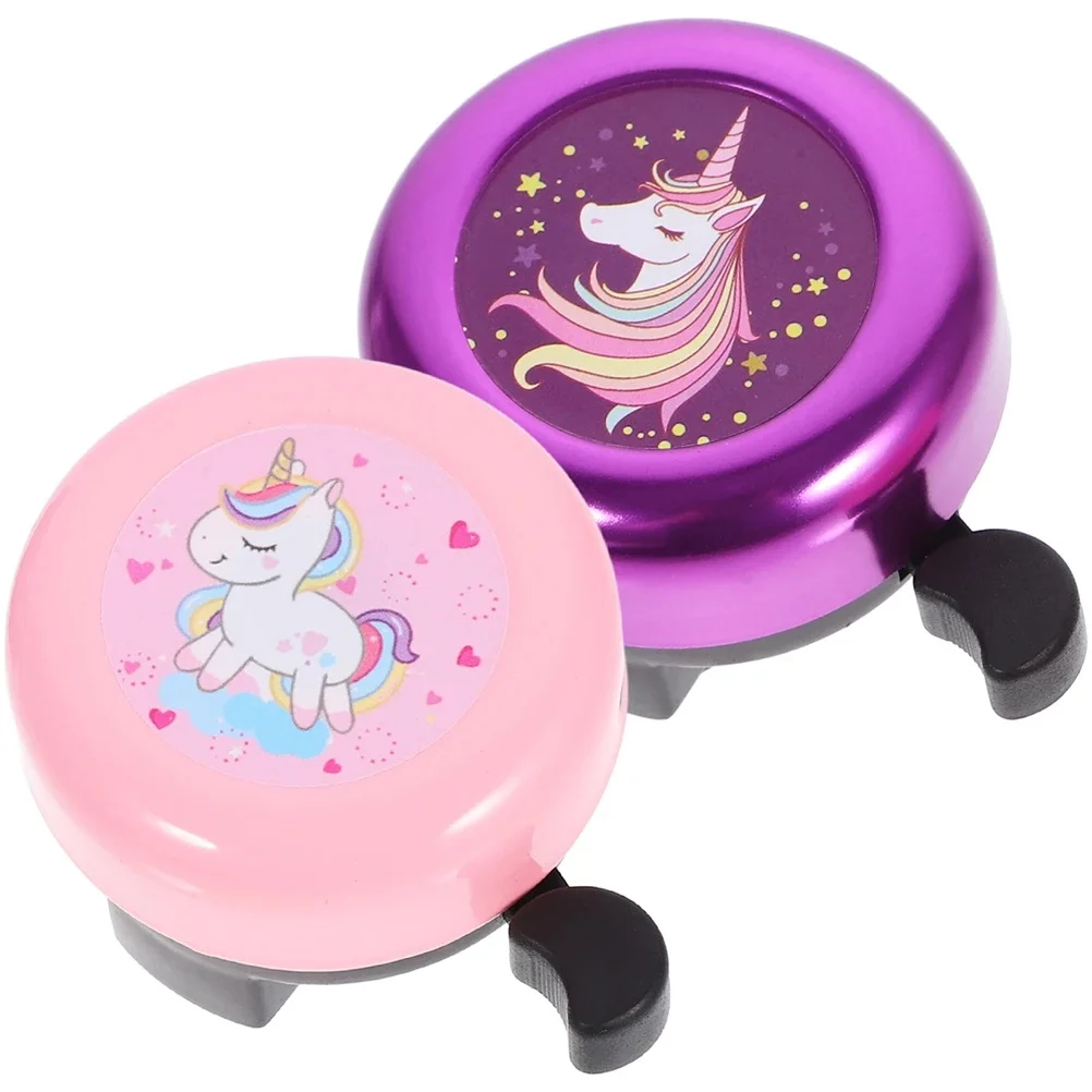 AliExpress NONE 2pc Clear Bike Bell Handlebar Bell Kids Bike Cartoon Bell Loud Warning Alarm Sound Kid Bike Ring Cycling Accessories