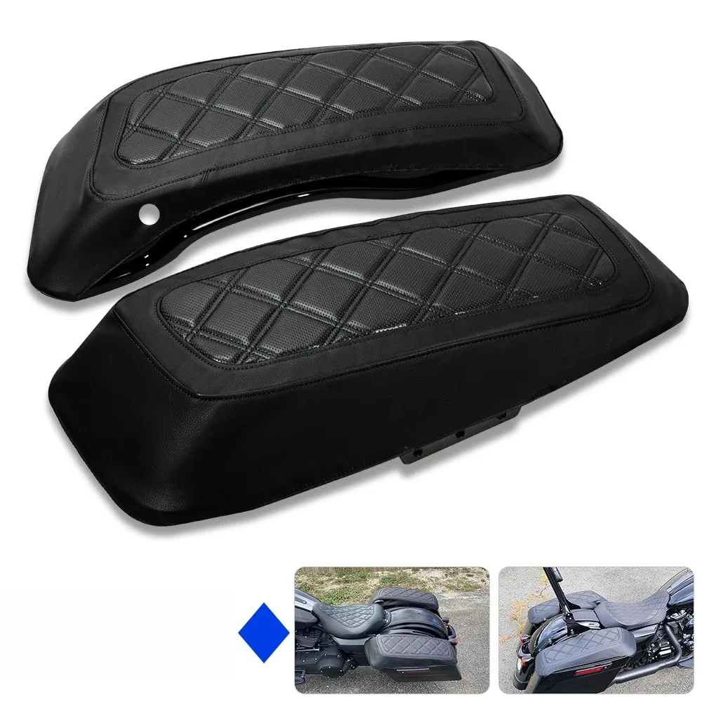 Twarde pokrowce na sakwy motocyklowe do Harley 2014-2025 FL Touring Road King przemieszczanie się po ulicy Road Glide Electra Glide czarne części — zdjęcie 2