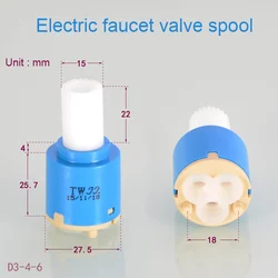 Electric faucet valve spool 27.5 mm adjustable plumbing bathroom repair accessories kitchen basin tap hot cold water valve