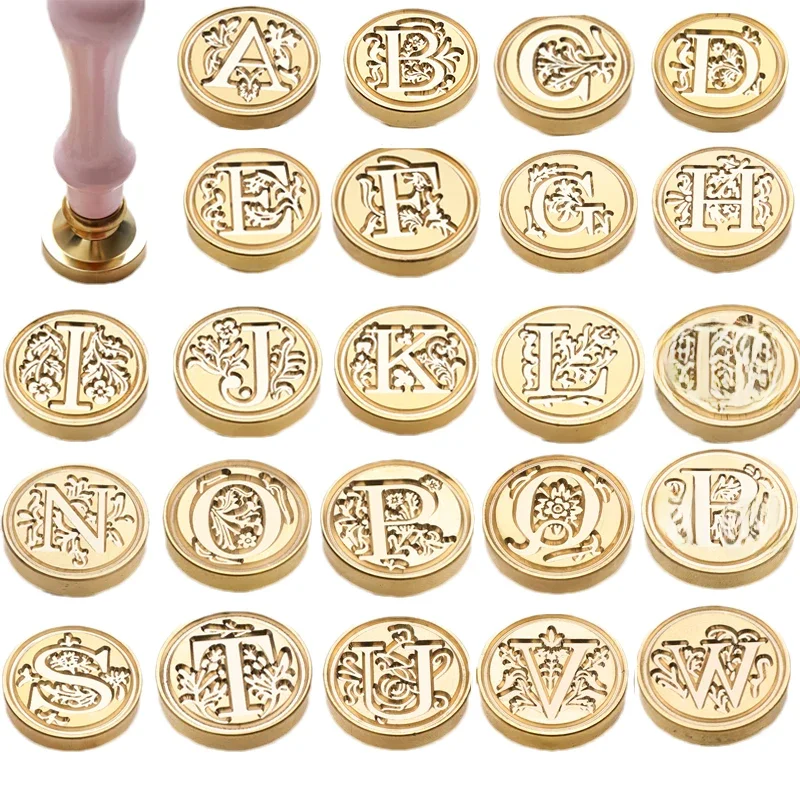 Cera de selagem para Stamp Head Letter, Retro Seal Kit, Nail Silicone Stamps, Logo para