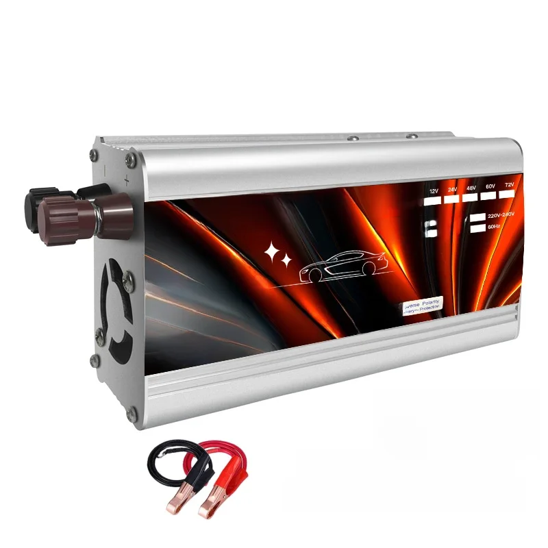 Falownik 12v 220v falownik solarny 500W 1000W 1500W 2000W przenośny transformator napięcia automatyczna ładowarka konwerter samochodowy falownik — zdjęcie 2