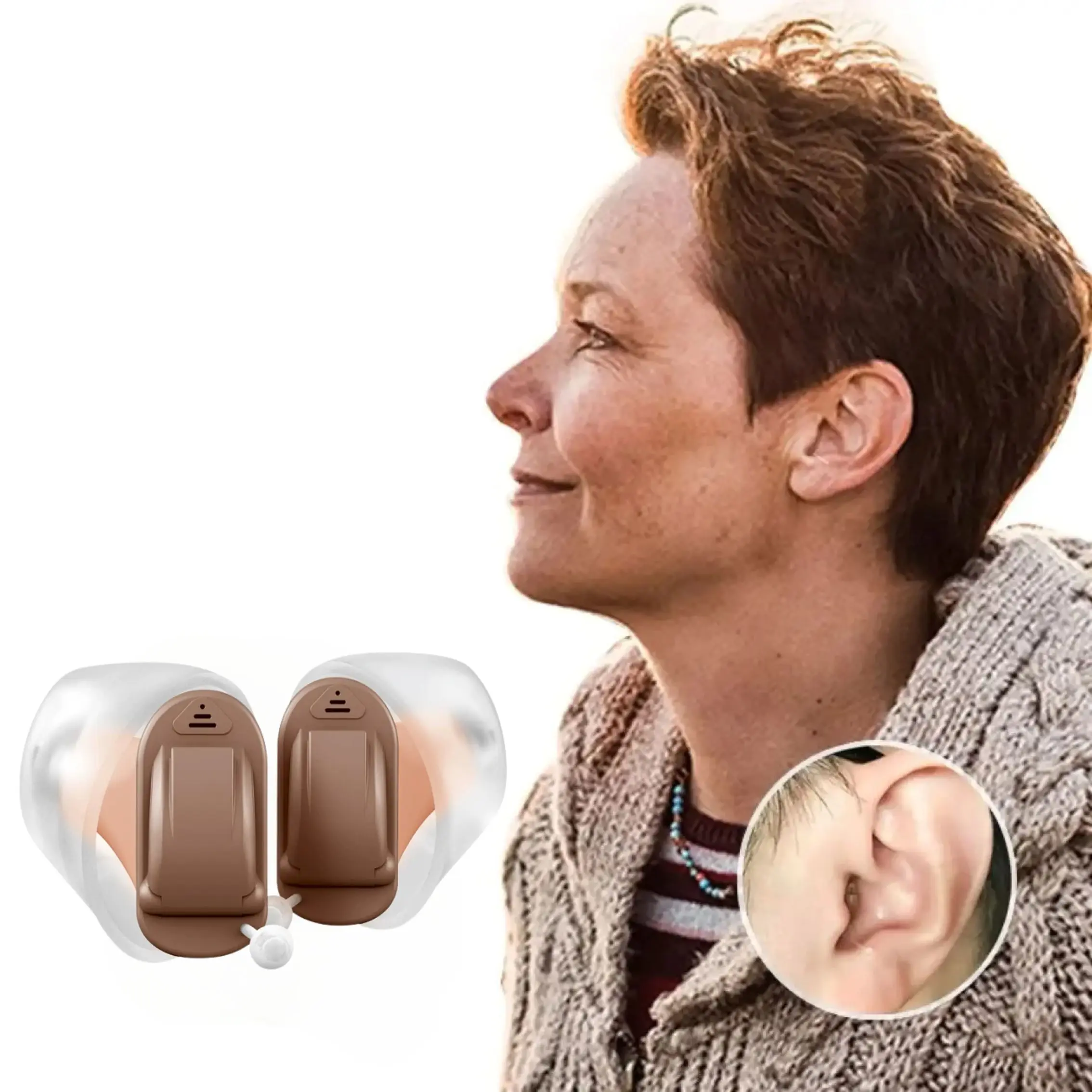 Rexton inox 5A hearing aid cic itc 8-channel digital mobile phone APP program is suitable for patients with mild to severe heari