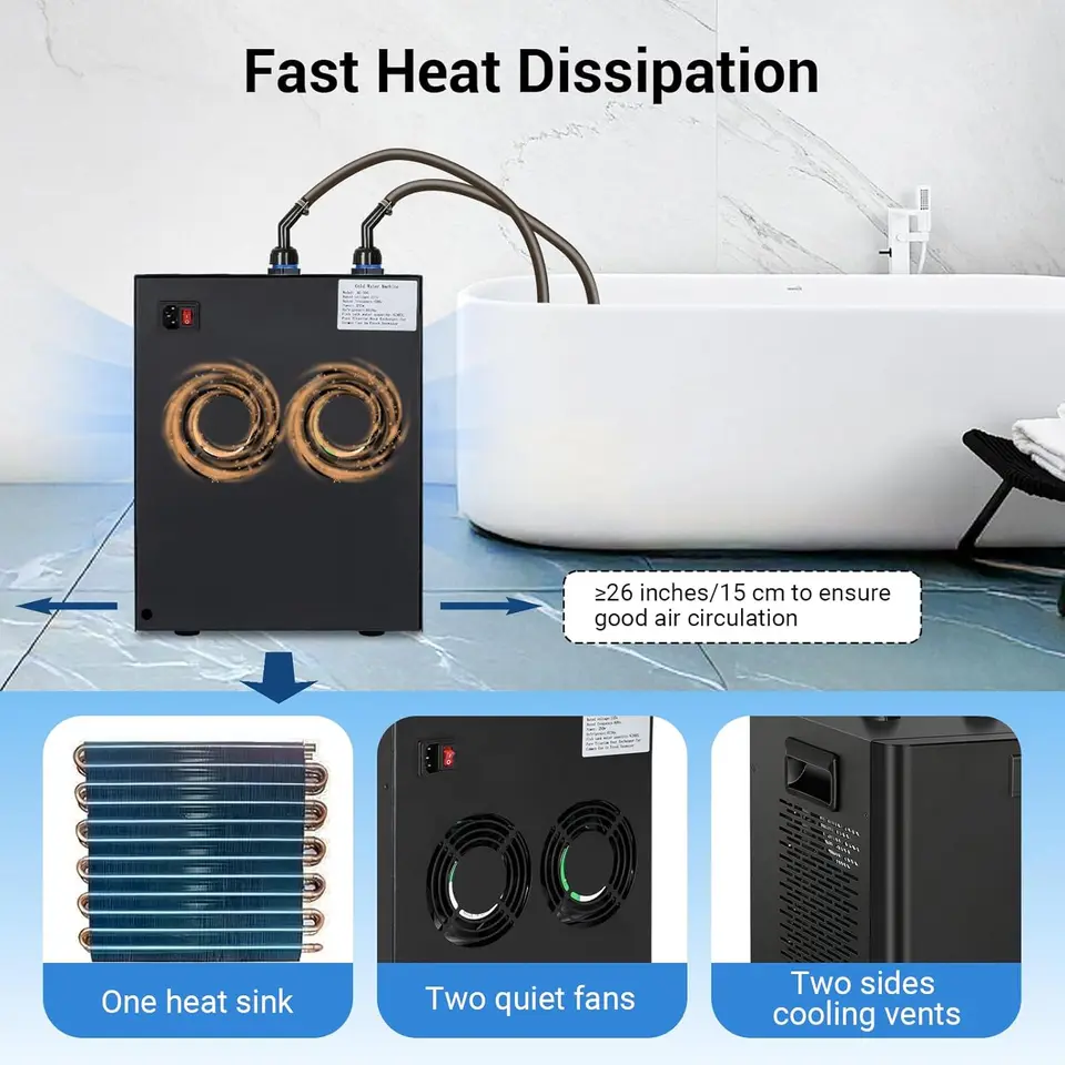 Aquarium Chiller for Fish Tank 79 Gallon 1/3 HP Hydroponics