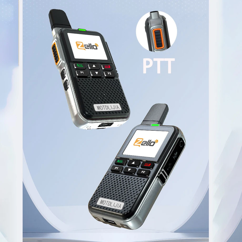 Walkie Talkies de longo alcance 100 milhas Zello Rede Rádio PTT Botão WiFi POC Rede de sistema Android