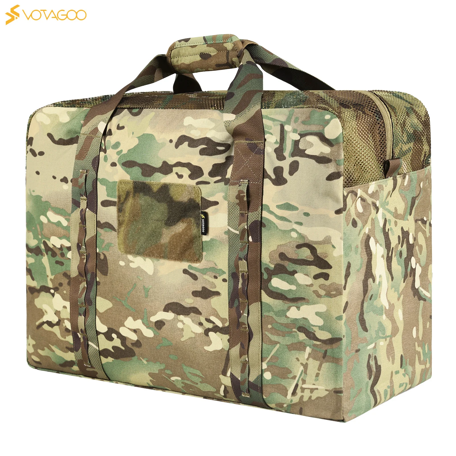 

Military Duffle Bag, 52L Heavy Duty Extra Large Army Duffle Bag, Tactical Duffle Bag for Shooting Camping Hiking Traveling Steal