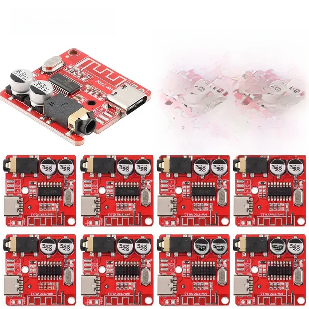 1-10 sztuk płyta odbiornika audio Bluetooth Bluetooth 5.0MP3 bezstratna płyta dekodera bezprzewodowy moduł muzyczny stereo 3.7-5V XY-BT-Mini — zdjęcie produktu 7
