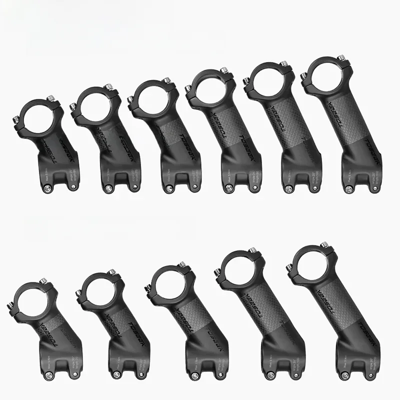 AliExpress Toseek Bicycle Stem Carbon Aluminum MTB Power Ultralight 31.8mm Bike Handlebar Stem 70/80/90/100mm Road Mountain Bike Table