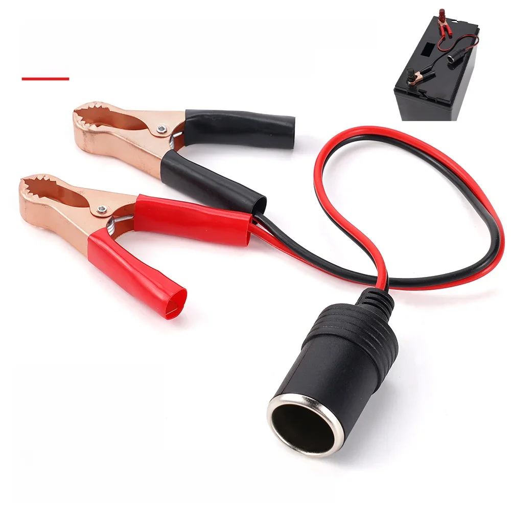 Akcesoria samochodowe 12V, gniazdo żeńskie 50A do akumulatora, zacisk do akumulatora samochodowego, adapter gniazda zapalniczki samochodowej. — zdjęcie 2