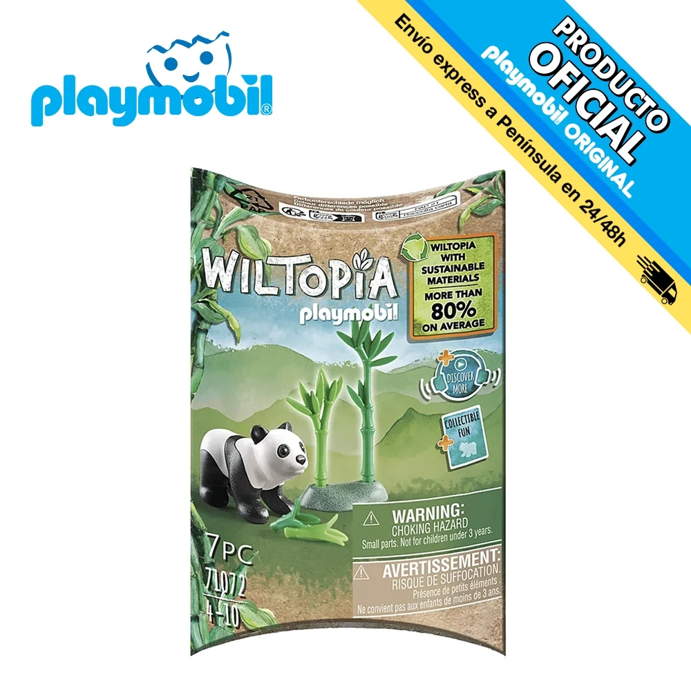 Playmobil Wiltopia young Panda, 71072, original, toys, boys, girls, gifts, collector, figures, dolls, shop, with box, new, official license, man, woman, clicks, famobil, animals