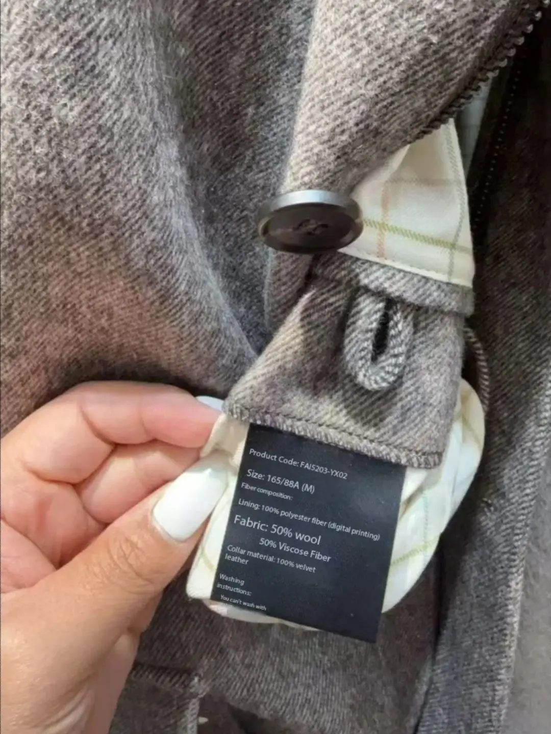 Winter-autumn classic women's turn down collar wool jacket