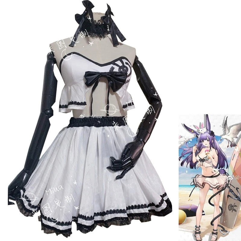 Custom Made Arknights Rope Cosplay Costume White Bikini Suits Dress Uniform Women Anime Outfits Halloween Suits Tailor Clothes