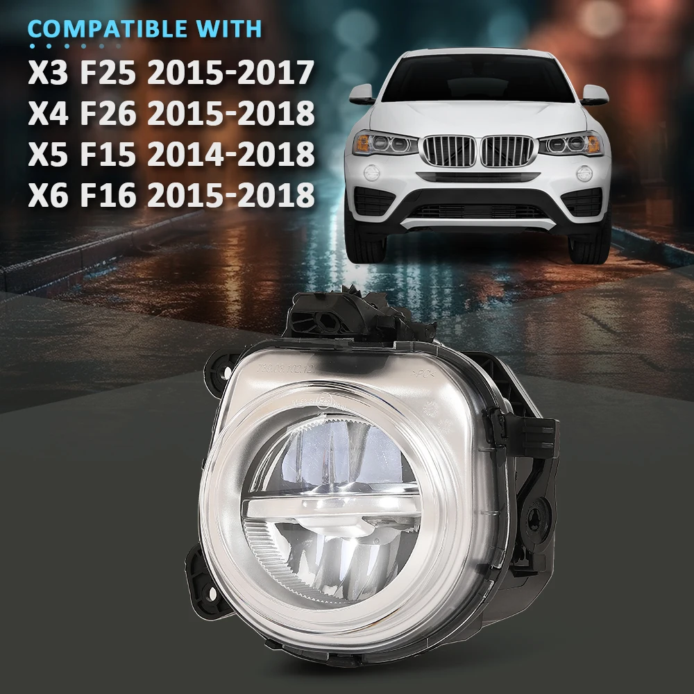 

12 В передняя левая светодиодная противотуманная фара, подходит для Bmw X3 F25 X4 F26 X5 F15 F85 X6 F16 Suv