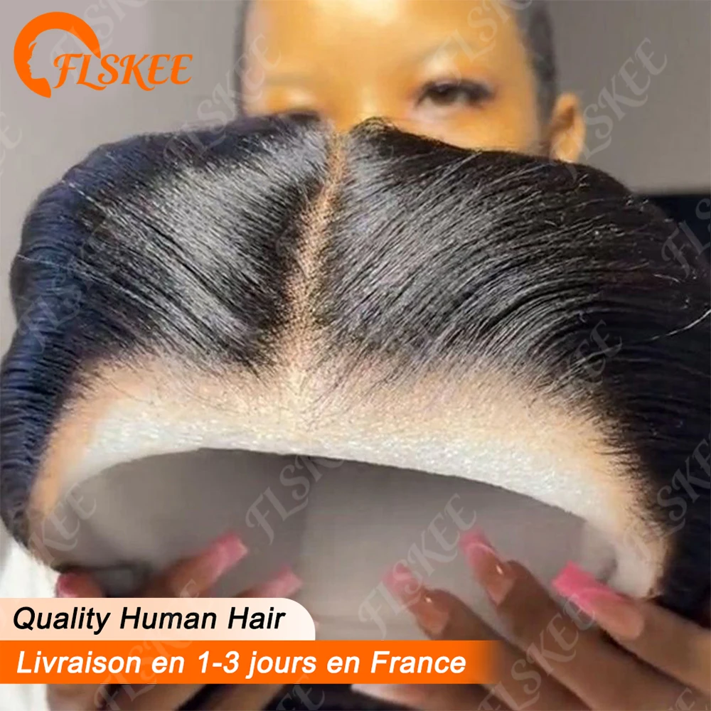200% Density Cheveux Humains Drawstring 6x4 Sans Colle Lisse Perruques Ready Go Glueless Pré-épilée 4x4 Wigs Brazilian Human Hair Livraison 3 Jour France
