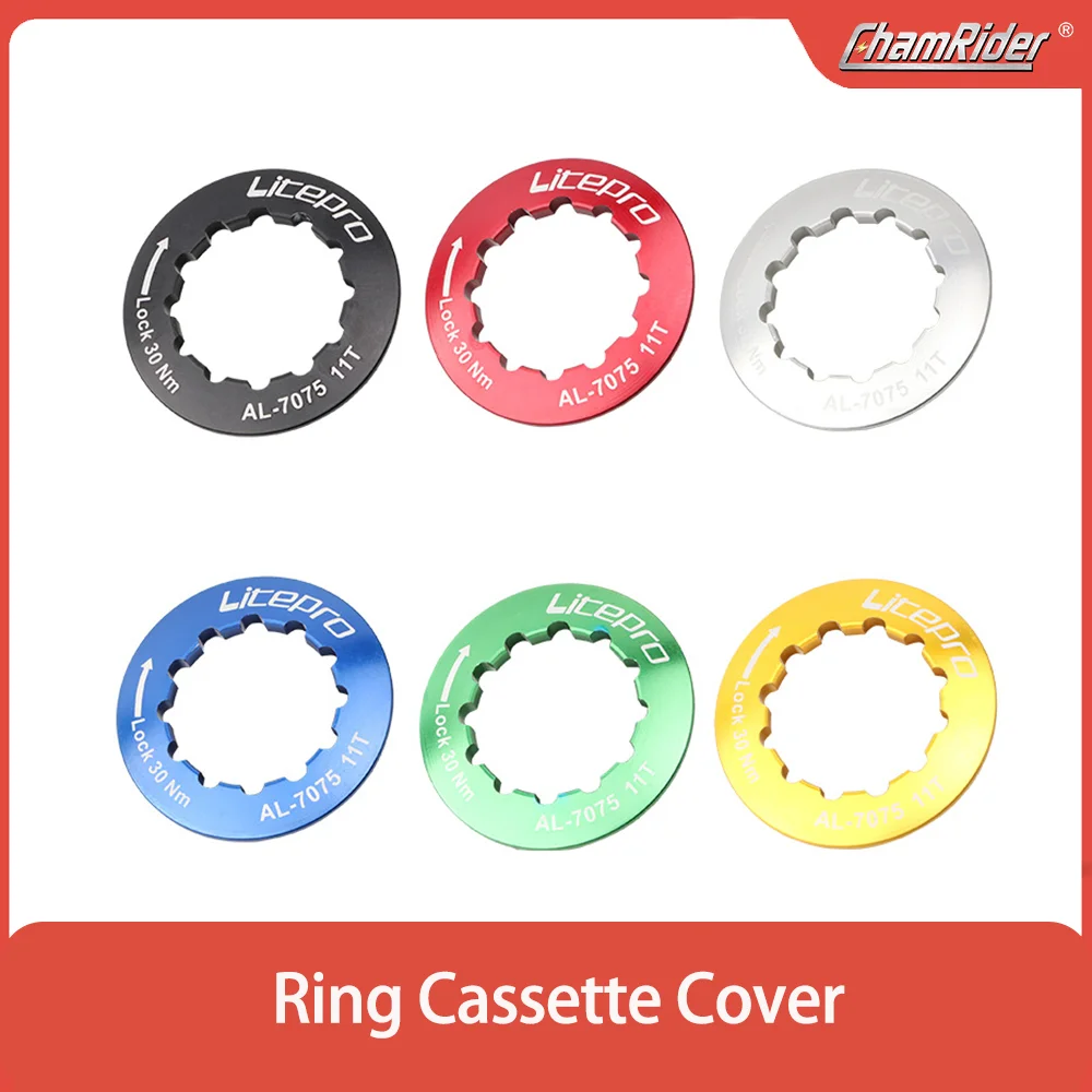 

ChamRider Bicycle Flywheel Cover Ultralight Mountain Bike Road Bike Aluminum Alloy Bracket Cover Lock Ring Flywheel Lock