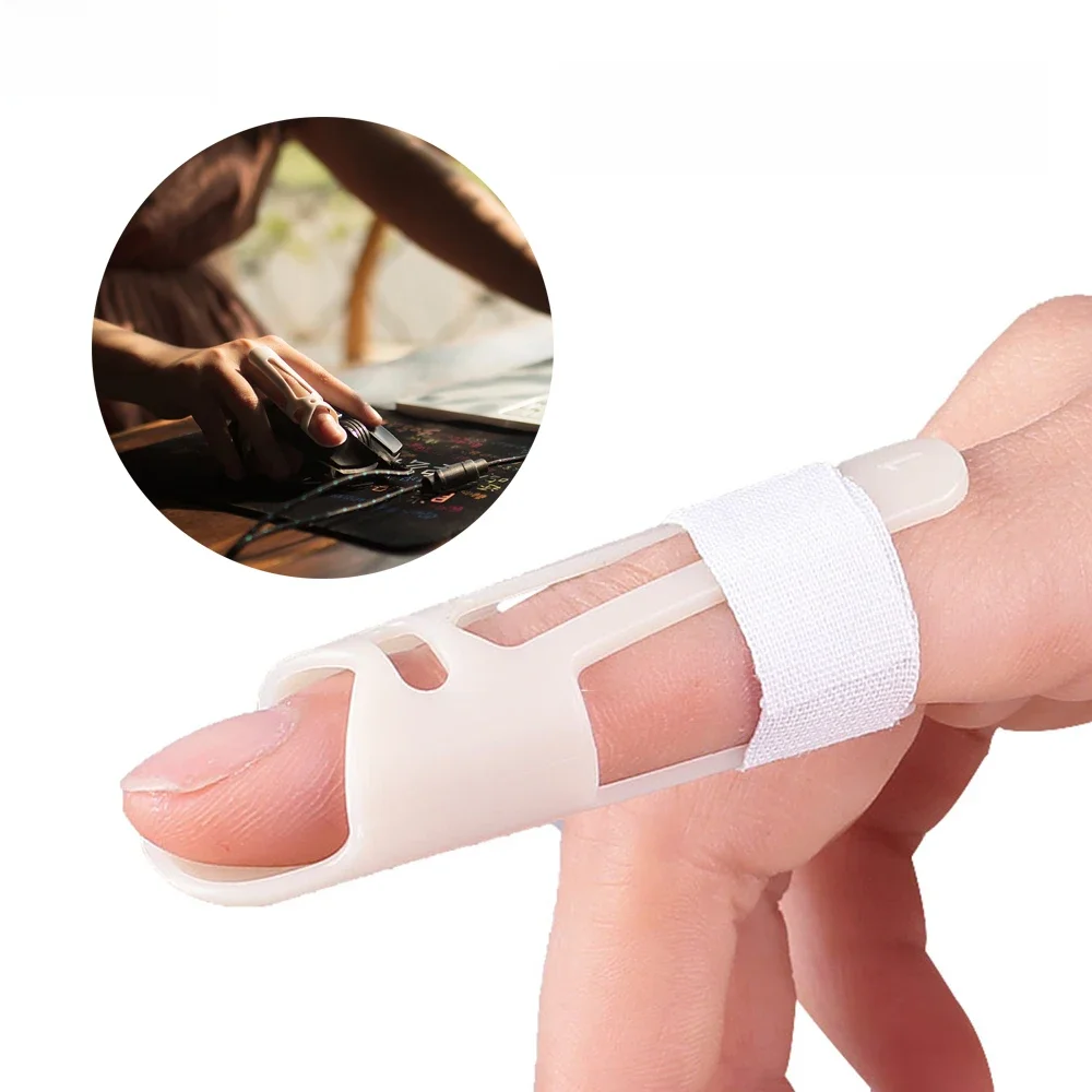 Tcare attelles de doigt maillet attelle plastique doigt soutien doigt immobilisateur Protection des articulations blessure maillet doigt arthrose