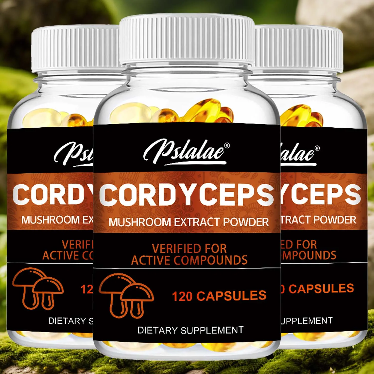 Cordyceps - Stamina and Energy Support, Supports Cardiovascular and Immune Health - 120 Capsules