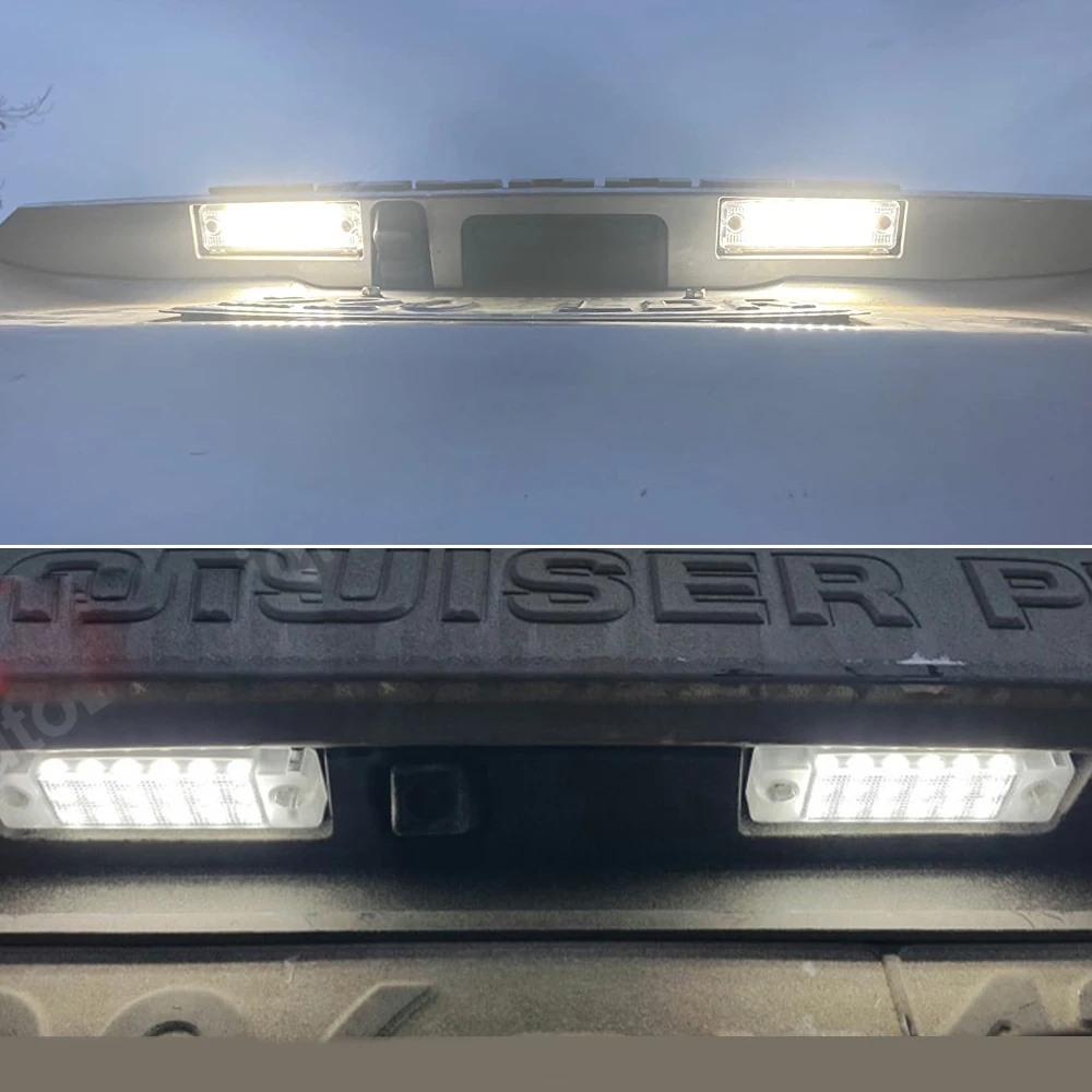 Number Plate Lamp For Toyota 4Runner Sequoia Land Cruiser Prado 2PCS Plug&Play No Error License Plate LED Lights For Lexus GX470