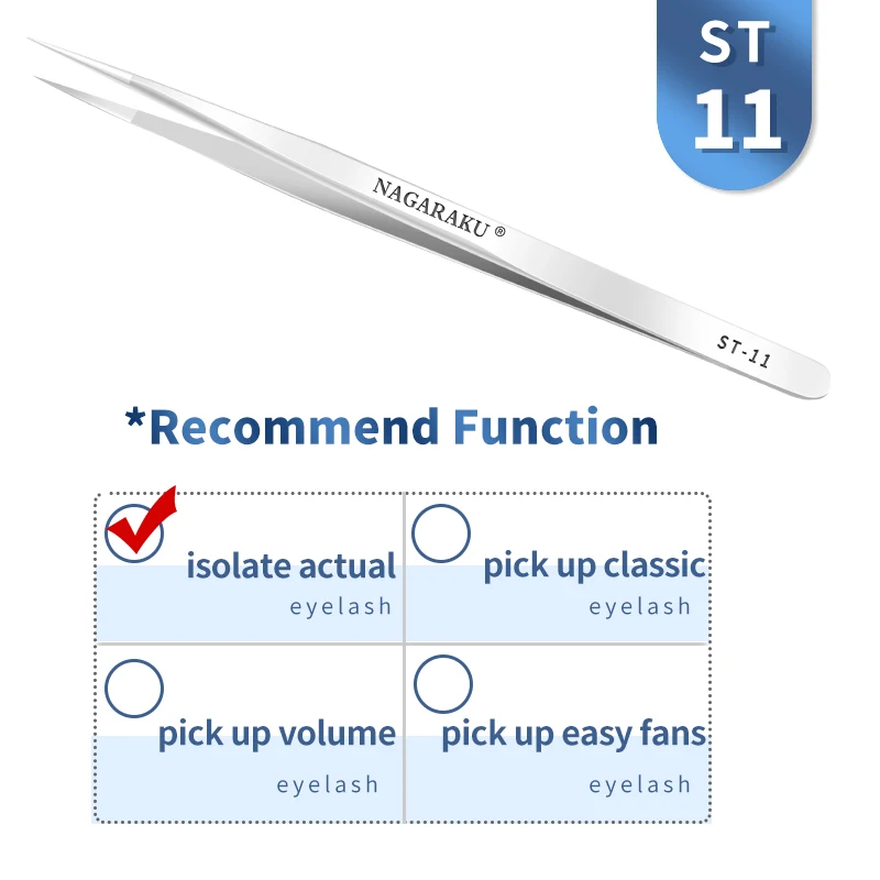 NAGARAKU Eyelash Extension Tweezers for Makeup