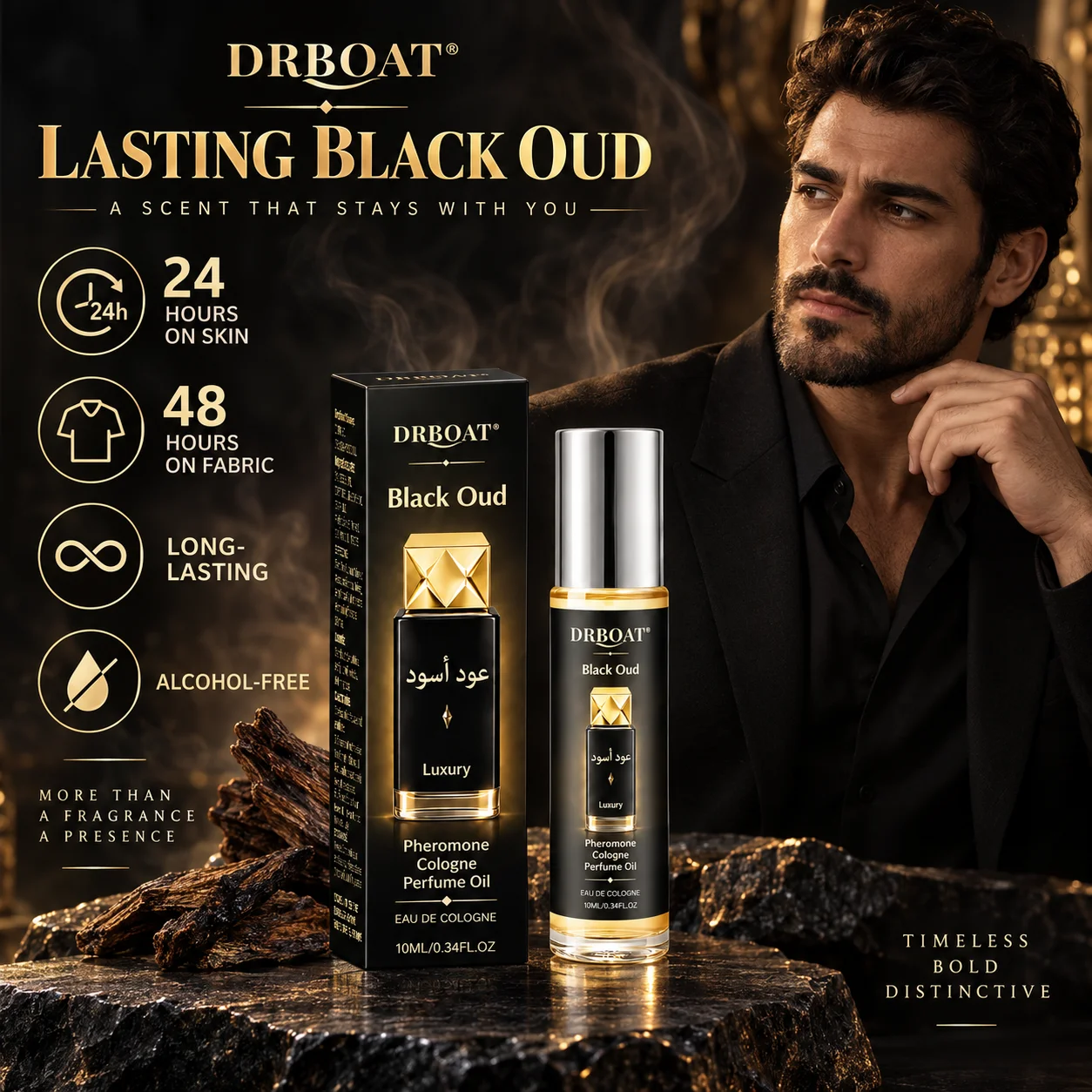 Essential Oils - Olio profumato ai feromoni Black Oud