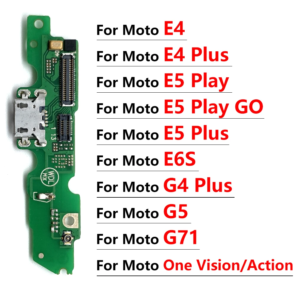 USB-порт зарядное устройство док-разъем Mic зарядный гибкий кабель для Moto G5 G71 E6S E4 Plus G4 E5 Play Go One Action Vision