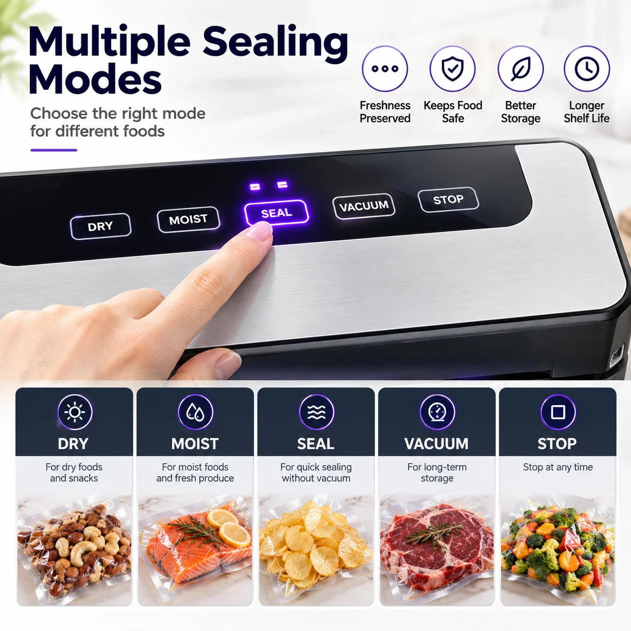 Máquina de sellado al vacío pa - Vacuum Sealer Machine For Sous Vide reseña y precio