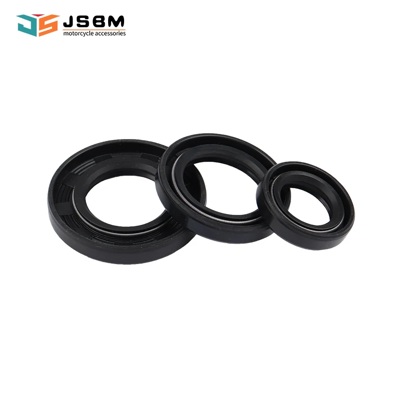 JSBM Engine Crank Bearing Left Right Crankshaft Oil Seal For Suzuki Address V100 AG100 CE11A CE13A Moped Pulley Side Oil Seal