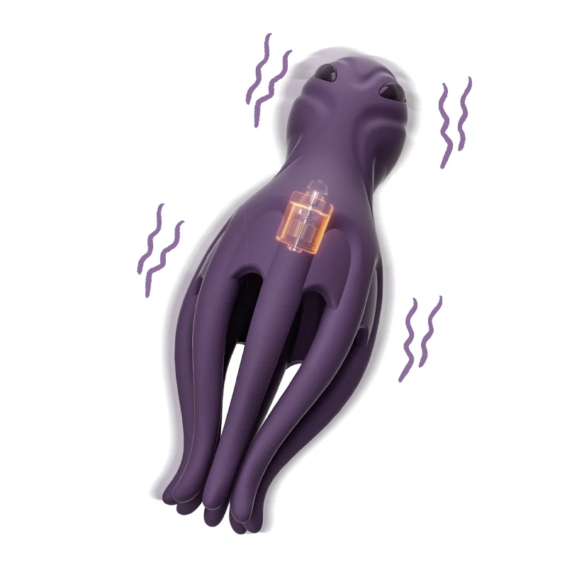 Jissbon Cthulhu Glans Trainer Vibrating Male Masturbator for Male Delayed Training Exerciser Stimulator Sex Toy for Men