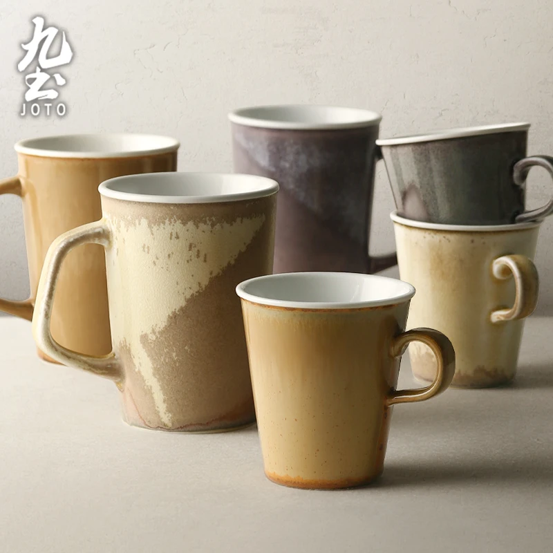 

JOTO Artisanal Craftsmanship Perfect for Home Use Handmade Ceramic Mug for Home Coffee CFR0150