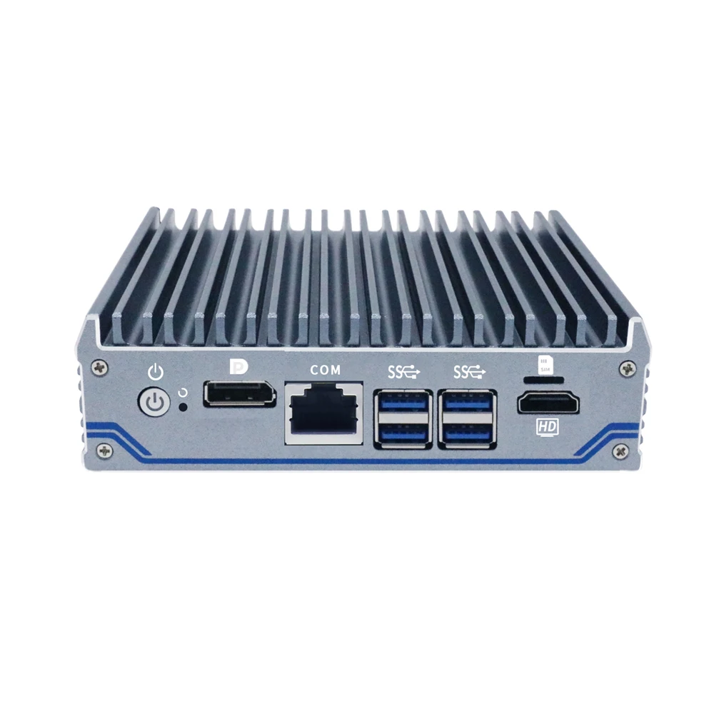 HUNSN устройство микро брандмауэра, мини-ПК, RX11,Intel J4125,pfsense,OPNsense,Sophos XG,VPN, роутер ПК, DP,HDMI,COM, слот для SIM-карты, AES-NI