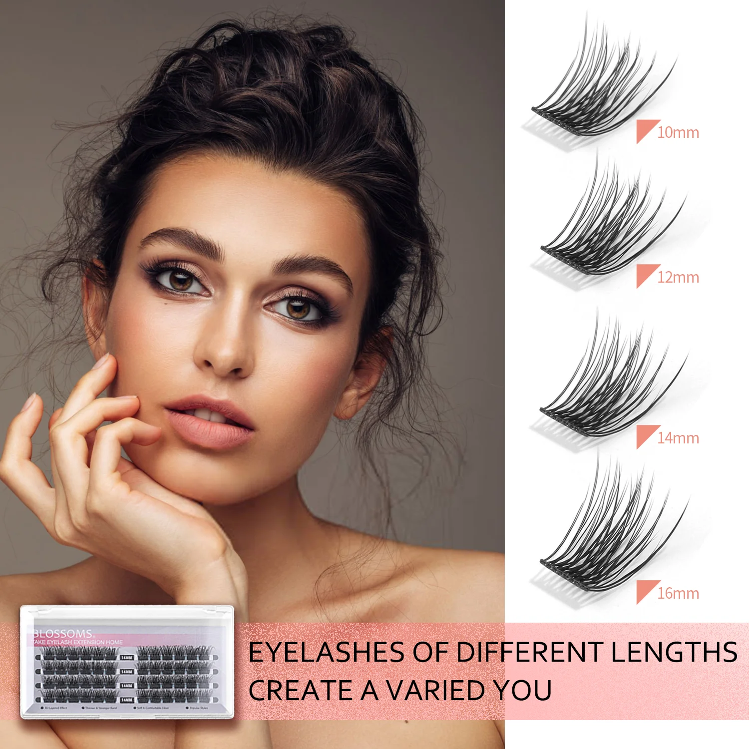 FinyDreamy-Extension de cils en grappe de vison naturel, 3D, volume russe, faux cils, colle, faisceaux individuels, cils de maquillage