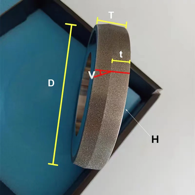 Stanzmaschine Diamantschleifscheibe Galvanisierte Legierung Flachkopf-Fasenfräser Stahlfräser Polierscheiben – Detail 1