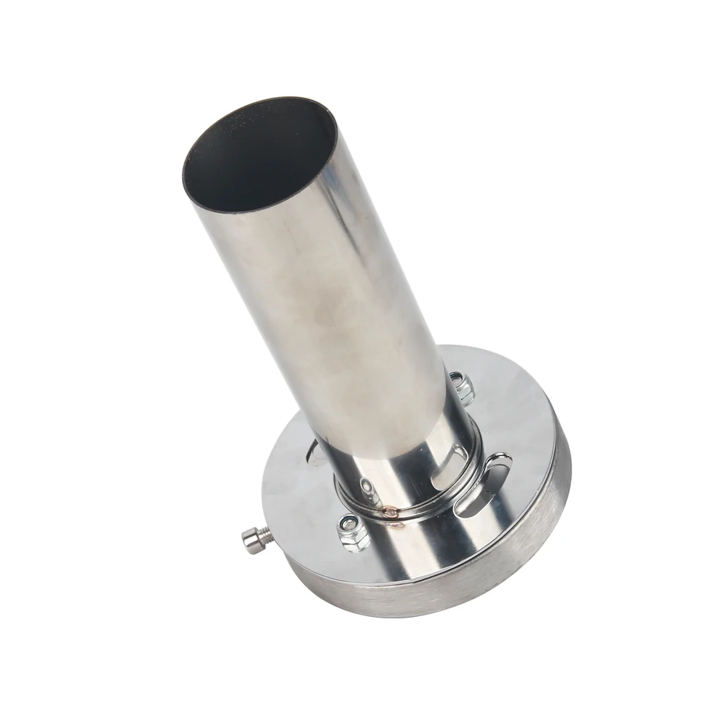 Edelstahl 3,5'' / 4'' / 4,5'' Runder Auspuff-Endschalldämpfer Abnehmbarer oder Nicht-abnehmbarer Innen-Schalldämpfer – Detail 5