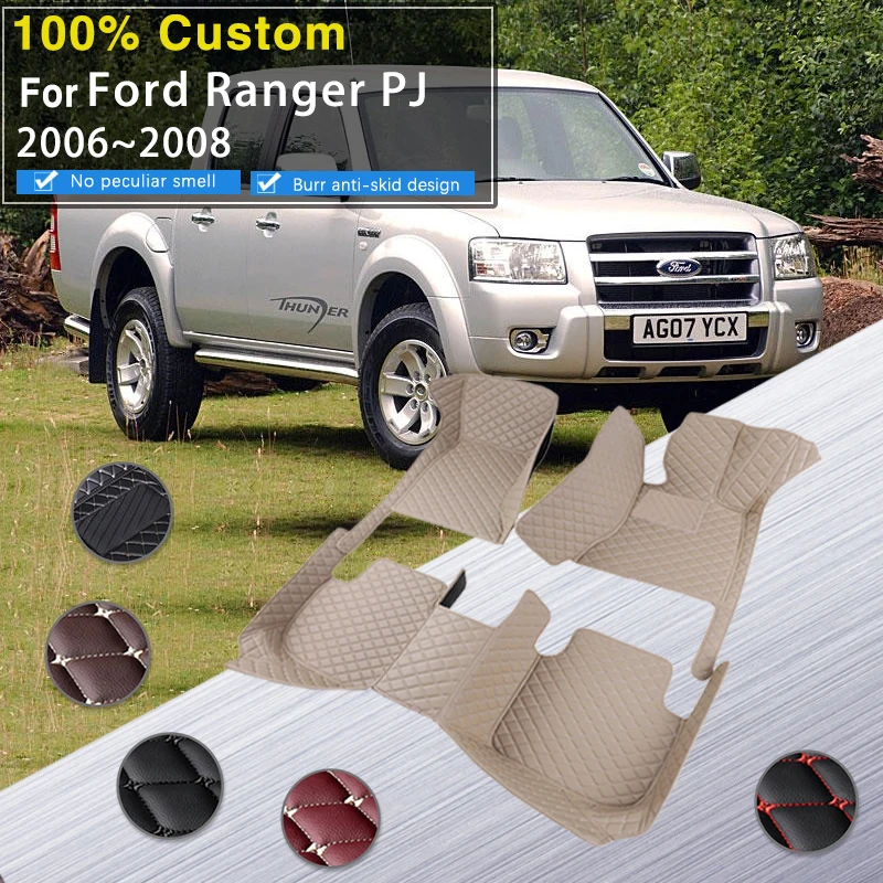 

Car Rear Trunk Floor Mat For Ford Ranger PJ International 2006~2008 Double Cabin Truck Accessorie Interior ECO Car Accessories