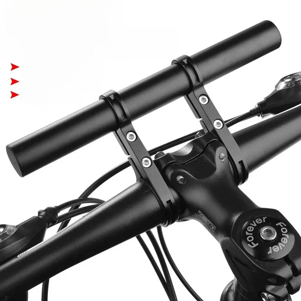 Vélo lampe de Poche Titulaire Poignée Bar Avant Lumière 1PC Extender Mont Support Double Tube Vélo Accessoires Vélo Guidon