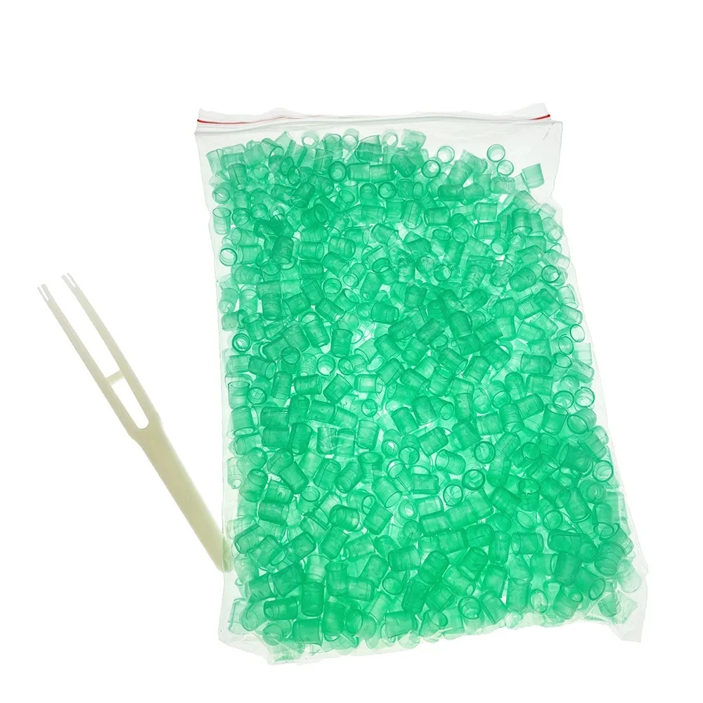 Dispositif Lintrauterin en Plastique Non Arrière en Hiver, Reproduction de Contrôle avec Pince, Outils de Ferme Apicole, Equation de Reine, 1000 Pièces/Sac