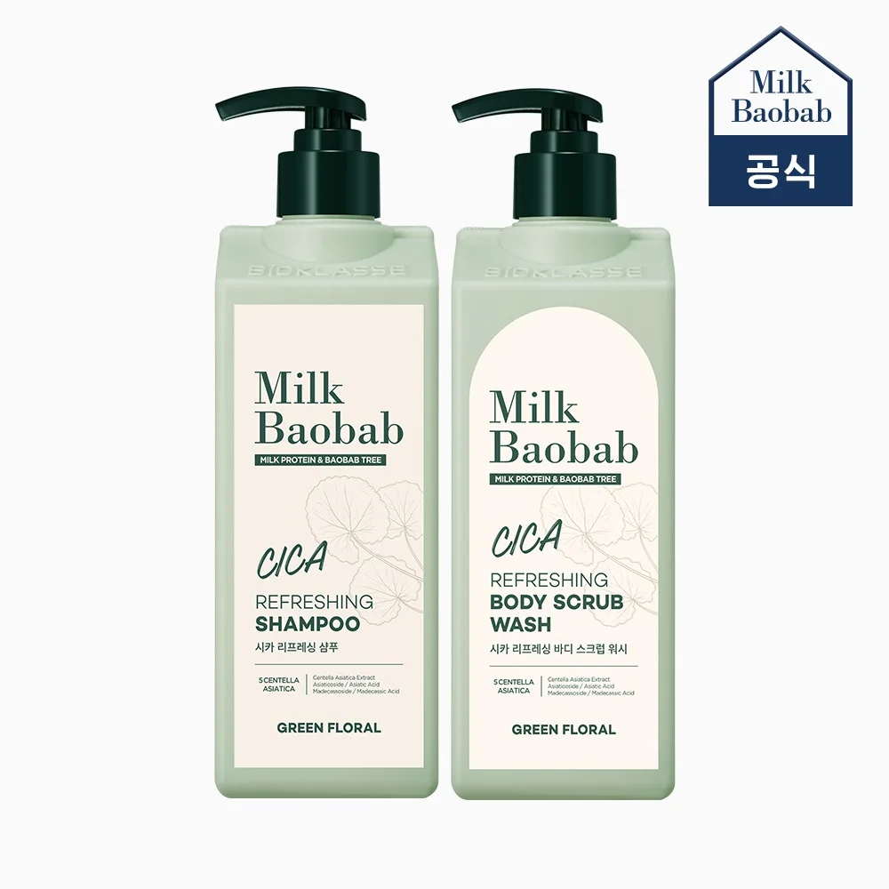 [Milk Baobab] Cica champú refrescante + Body Wash 500ml