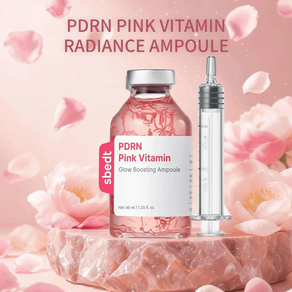 Ampolla de Esencia Facial Iluminadora con Colágeno Profundo, Péptidos de Seda, PDRN y Vitaminas para el Cuidado de la Piel