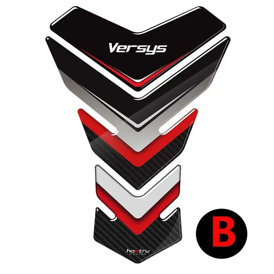 

Motorcycle Accessories For KAWASAKI VERSYS 125 X300 650 1000 Tankpad Sticker 3D Tank Pad Stickers Oil Gas Protector Cover
