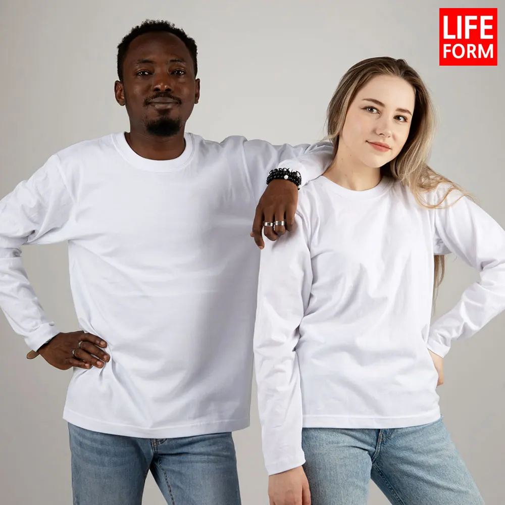 [Life form] domestic 30 pure cotton 100% Comasarage Long-sleeved T-shirt Long-sleeved Muzti