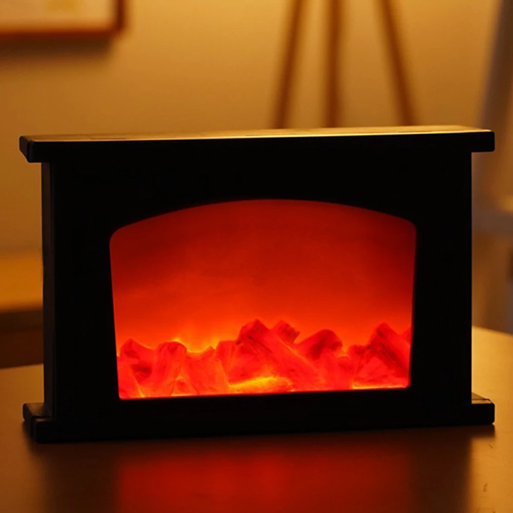 LED 벽난로 무드등  fireplace mood light 캠핑 랜턴 벽난로 선셋 조명 감성소품 홈 인테리어 장식 소품 모닥불 화로 불타는 모닥불 난로