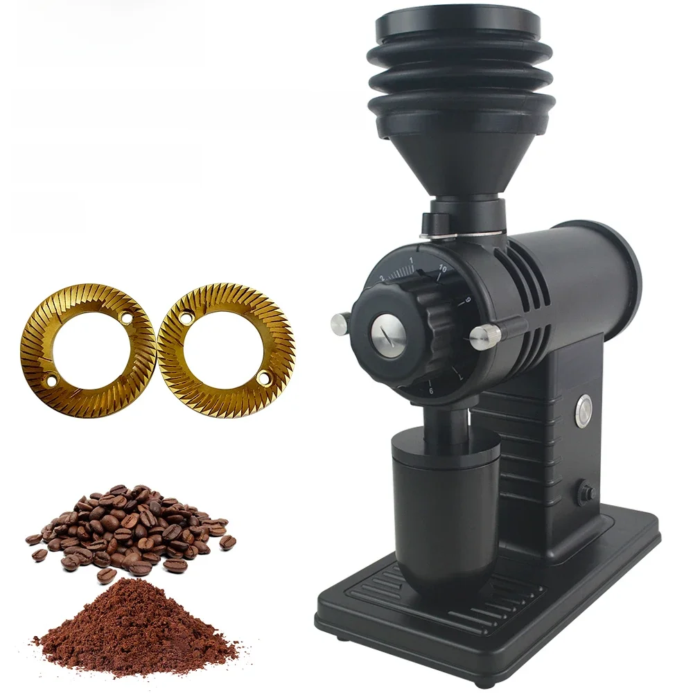 XEOLEO-moedor de café elétrico, café do feijão Miller, funil, fresadora de café, 10 passos, 60mm,