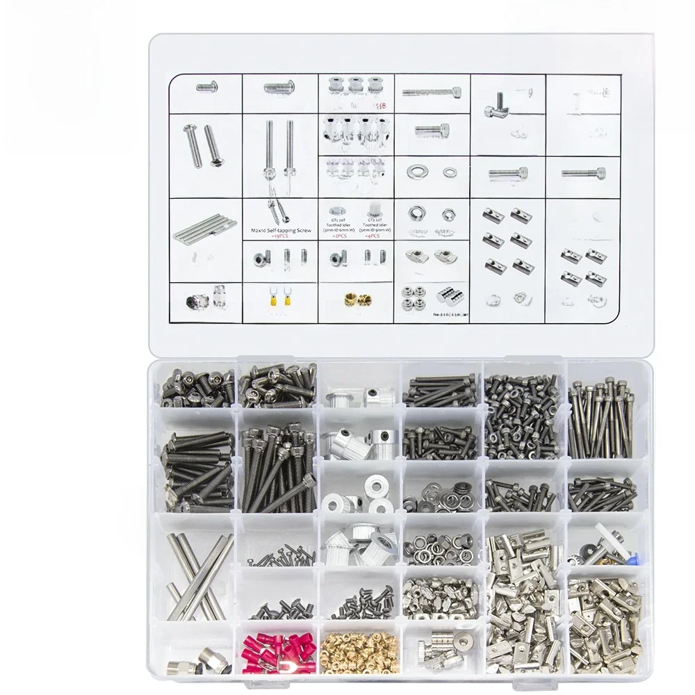 Drukarka 3D V2.4 R2 DIY Project Śruby mocujące Nakrętki Pełny zestaw Voron 2.4 Trident Śruby do drukarki 3D Pełny zestaw do części Voron V2.4 — zdjęcie produktu 7