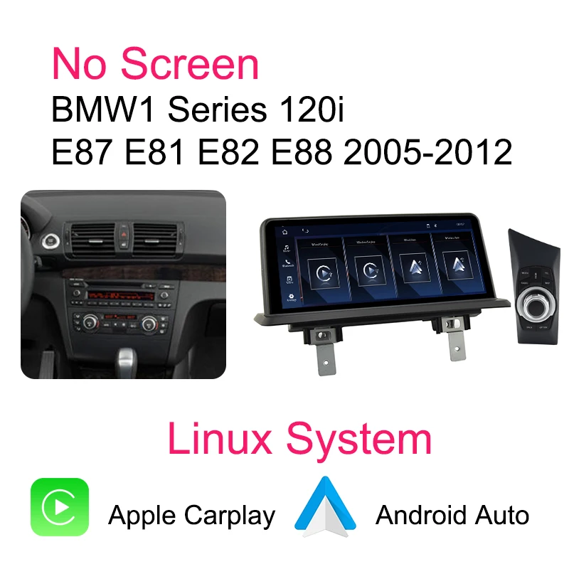 AUTOTOP 10.25 "Draadloze Carplay Android Auto Touchscreen Voor BMW 1 Serie E81 E82 E87 E88 2004-2013 CCC CIC iDrive Autoradio