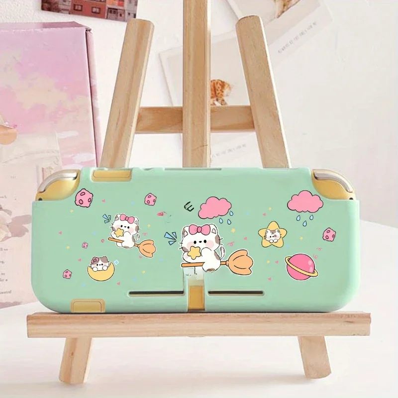 Étui de Protection en TPU souple pour Nintendo Switch Lite, dessin animé, accessoires pour hôte de jeu, prévention des chutes, étui de Protection vert