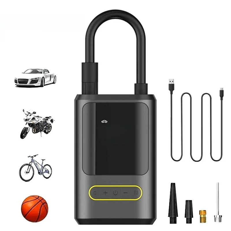 AliExpress HELLOLEIBOO LEIBOO Tire Inflator Portable Air Compressor 150PSI Air Pump for Car Tires Emergency LED Light for Car Motorcycle Bike Ball