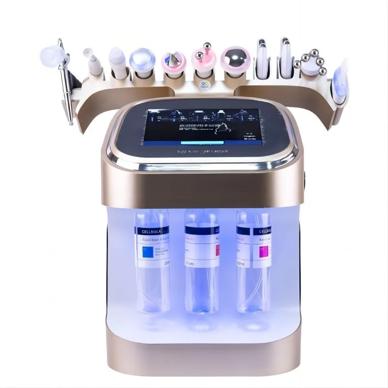 

New Arrival Portable 10 in 1 Aqua Peeling Skin Management Oxygen Facial Machine Skin Clean Blackhead Removal Beauty Machine