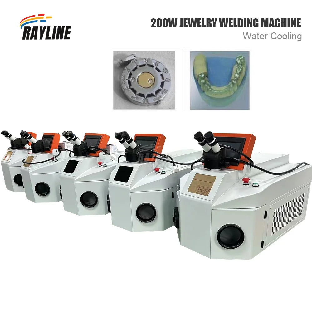 Portable 200W Laser Spot Welder For Gold Silver Jewelry Adjustable Current High Precision Welding Machine Orange White
