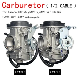 카브레타 (1/2 케이블) CARB, 야마하 YBR125 yb125 yjm125 yzf xtz125 tw200 2001-2017 오토바이