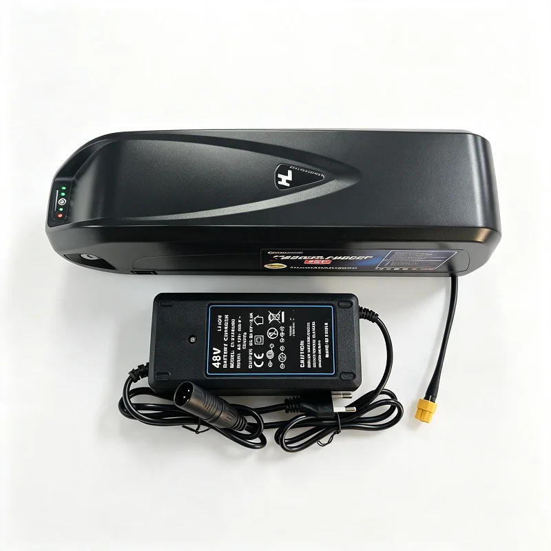 Hailong 48V 20000mAh E-Bike Lithium-Akku, EU-Lager 7-Tage-Lieferung, XT60-T-Stecker-Konvertierungsadapter, wasserdichter Ersatzakku für Elektrofahrrad + Ladegerät